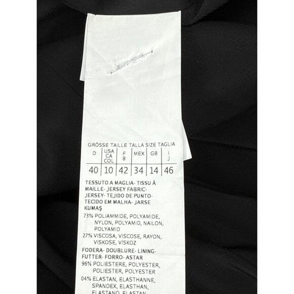 Marella Emme Women's Blazer Sport Coat Jacket Blue Geometric Two Button Size 10 - Picture 9 of 10